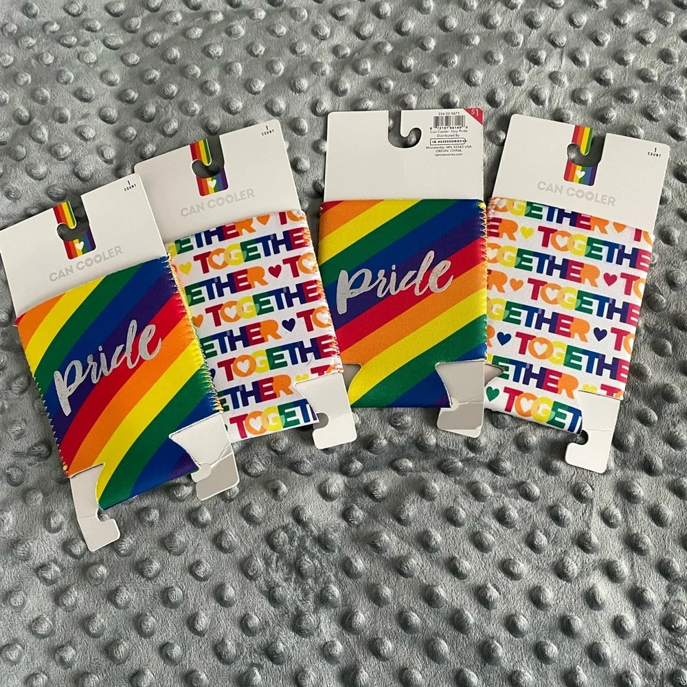 4 Pride cozies never been used fast shipping.
